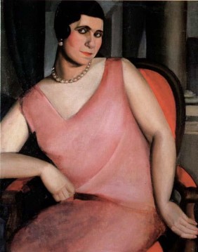 Tamara de Lempicka œuvres - portrait de madame zanetos 1924 contemporain Tamara de Lempicka